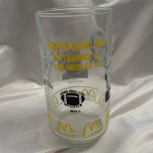 Pittsburgh Steelers Super Bowl XIV McDonald’s Drinkin Glass
